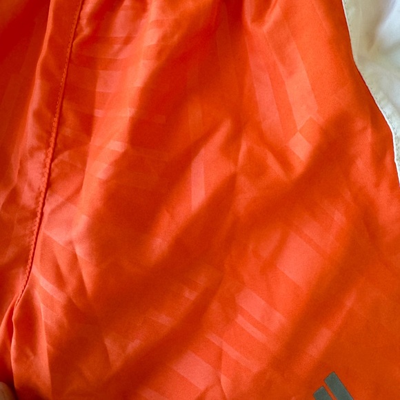 Adidas Orange and White Creamsicle Running Shorts - Picture 3 of 7